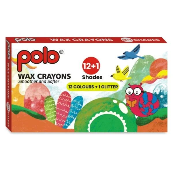 Bold Wax Crayons 12+1 Shades (90 mm)